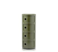 Kartell 0498518 Cajonera Modular, Plástico ABS, Verde, 32 x 32 x 77 cm