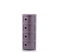 Kartell 0498520 Cajonera Modular, Plástico ABS, Violeta, 32 x 32 x 77 cm, 4 Elementos