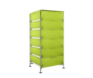 Kartell 2041l3 Contenedor móvil, 6 cajones, Color Amarillo