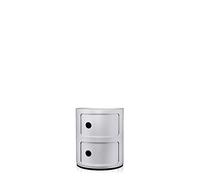 Kartell 4966 Elementos Componibles, Gris (Plateado), 32 x 32 x 40 cm