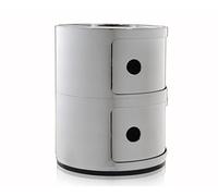 Kartell 5966 Elementos Componibles, Plata, Gris Cromato, 32 x 32 x 40 cm