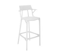 Kartell A.I. Stool Recycled, Taburete, Blanco, H 75 cm