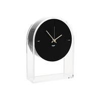 Kartell Air du Temps - Reloj de Mesa, Transparente, Plástico, Cristal/Negro, 21.5 x 8 x 30 cm