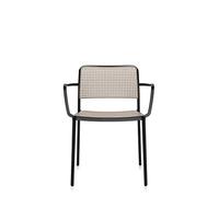 Kartell Audrey - Silla, Estructura Negra, Con brazos, Arena