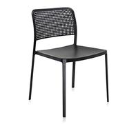 Kartell Audrey - Silla, Estructura Negra, Sin brazos, Negro