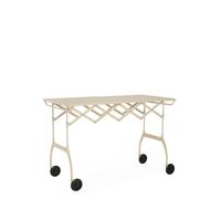 Kartell Battista - Mesa con Ruedas, Color Crema