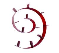 Kartell Bookworm Librería, 11 sujetalibros, Rojo, 520 x 19 x 21 cm