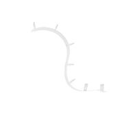 Kartell Bookworm, Libreria, 7 sujetalibros, Blanco, L 320 cm