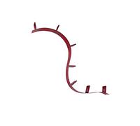 Kartell Bookworm Librería, 7 sujetalibros, Rojo Vino, 320 x 19 x 21 cm