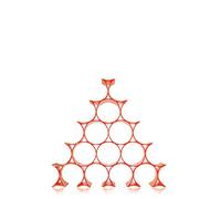 Kartell Bottellero, Naranja, 5.7 x 9.5 x 16 cm
