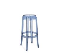 Kartell Charles Ghost, Juego de 2 taburetes, H 75 cm, Azul Polvo