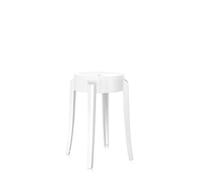 Kartell Charles Ghost, Taburete Small, 46 x 39 x 26.5 cm, Negro, Set de 2