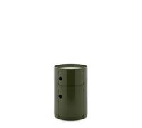 Kartell Componibili Big, Mueble Contenedor 2 Elementos, Diámetro 42 cm, Verde