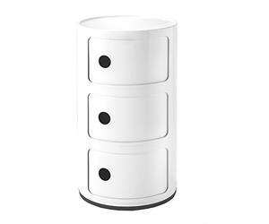 Kartell Componibili Elementos modulares, Blanco, 32 x 32 x 58,5 cm, 3 Elementos