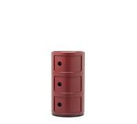 Kartell Componibili, Mueble Contenedor 3 Elementos, Burdeos