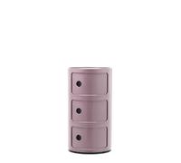 Kartell Componibili, Mueble Contenedor 3 Elementos, Malva