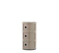 Kartell Componibili, Mueble Contenedor 3 Elementos, Tórtola