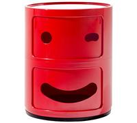 Kartell COMPONIBILI Smile Mueble Contenedora, Guiño, Rojo, 40 x 40 x 32 cm