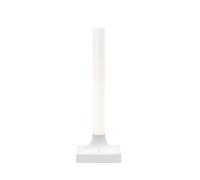Kartell Goodnight, Lámpara de mesa con batería, Intensidad regulable, H 29 cm, Blanco opaco
