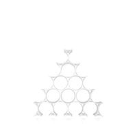 Kartell Infinity Bottellero, Blanco Opalino, 5.7 x 9.5 x 16 cm