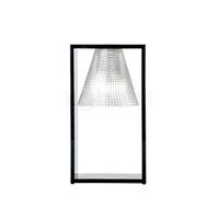 Kartell Light-Air, lámpara de sobremesa, negro/vidrio translúcido - con patrón de estampado