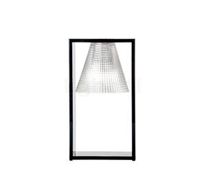Kartell Light-Air, lámpara de sobremesa, negro/vidrio translúcido - con patrón de estampado