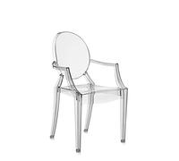 Kartell Louis Ghost, Silla, Set de 2, Ahumado Claro