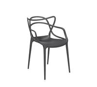 Kartell Masters, Silla, Negro, Set de 2