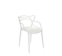 MASTERS Silla de Comedor Juego de 4 Blanca