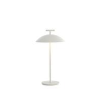 Kartell Mini Geen-A, Lámpara de mesa con batería, Intensidad regulable, H 36.5 cm, Blanco