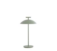 Kartell Mini Geen-A, Lámpara de mesa con batería, Intensidad regulable, H 36,5 cm, Verde salvia