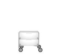 Kartell Mobil 2004 Contenedores, Acero, Con ruedas, Blanco (Hielo), 49 x 48 x 56 cm