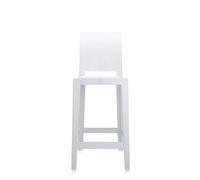 Kartell One More Please Taburete Respaldo cuadrado, Blanco, H. 65 cm