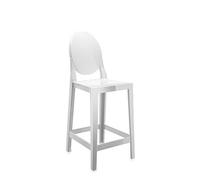 Kartell One More Please Taburete Respaldo ovalado, Blanco, H. 65 cm