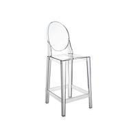 Kartell One More Please Taburete Respaldo ovalado, Cristal, H. 65 cm