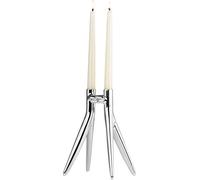 Kartell Portavelas, Metal, Cromado, 25 x 11 cm, H 20 cm, Brillante
