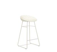 Kartell Smatrik Stool Outdoor, Taburete, Blanco con Estructura Blanca