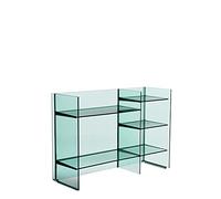 Kartell Sound-Rack Mobile Caja, PMMA, Verde Acquamarina, 26 x 75 x 53 cm