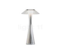 Kartell Space, lámpara de sobremesa LED, cromo