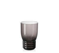 Kartell Trama Drink - Vaso de Agua, Ahumado, 4 Unidades