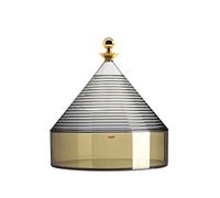 Kartell Trullo Recipiente de Almacenamiento, Ahumado/Verde, 27 x 25 cm