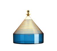 Kartell Trullo Recipiente de Almacenamiento, Amarillo/Azul, 27 x 25 cm