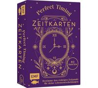 Kartenbox: Perfect Timing - Zeitkarten: Bestimme den richtigen Zeitpunkt für deine Lebensentscheidungen | 60 liebevoll gestaltete Karten mit Anleitung