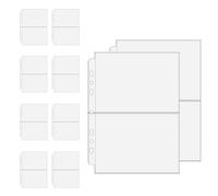 Kartenordner - A5/A6, , 10 transparente Hüllen für Sammelkarten | Organizer für Sammlungen, Fotos, Fotokarten, Entradas | Robuster Schutzordner für Kinder und Erwachsene