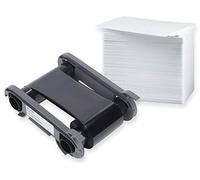 Karteo Evolis Primacy Zenius Cinta de Transferencia de Color Negro [ RCT023NAA ] | Kit de 100 Tarjetas de plástico