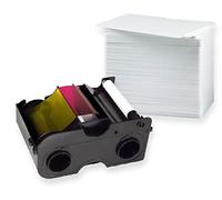 Karteo HID Fargo C50 Cinta de Transferencia de Color YMCKO [ 45440 ] | Kit de 100 Tarjetas de plástico
