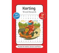 Karting Word Search Puzzle Book: Word Searches with Easy to Read Print about Go-Kart Racing, Motorsports Vocabulary and More | 6x9 inches, 110 pages | 50+ Puzzles … Gift for Vacations, Holidays and Relaxation