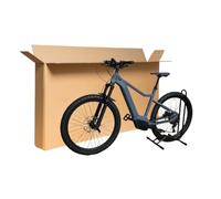 karton-billiger Caja de cartón grande para bicicletas E-BIKES - Caja de cartón para envío, 180 x 35 x 100 cm, cartón ondulado, 2 ondulaciones, con asas, calidad de expedición