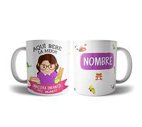 Kartoon Kase Taza Maestra Infantil Original Personalizada con Nombre | Mejor del Mundo Taza Profesiones de Cafe Desayuno para Regalar (Maestra Infantil)