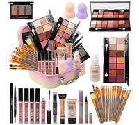 KARUIZI Kit de maquillaje todo en uno, juego de regalo de maquillaje para mujeres, niñas y adolescentes, juego de regalo de maquillaje para mujeres y niñas (bolsa colorida)